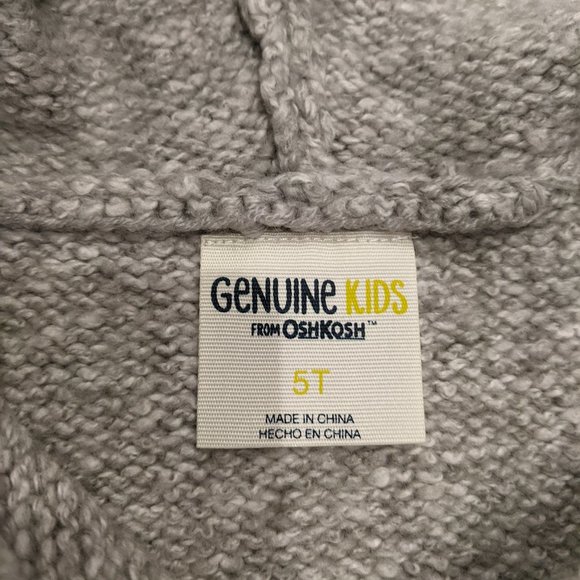 Osh Kosh Embroidered Poncho Sweater - size 5T - Picture 5 of 8